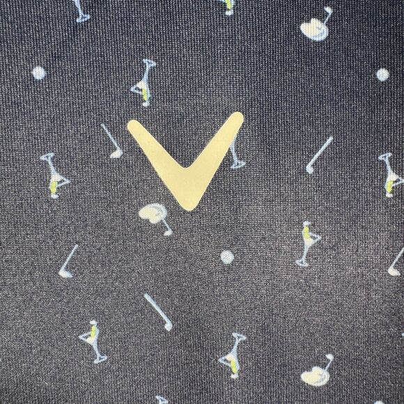 Callaway Shirt Mens Size 2XL Blue Opti Dri Polo Short Sleeve Golf Martinis Tees - Picture 7 of 10